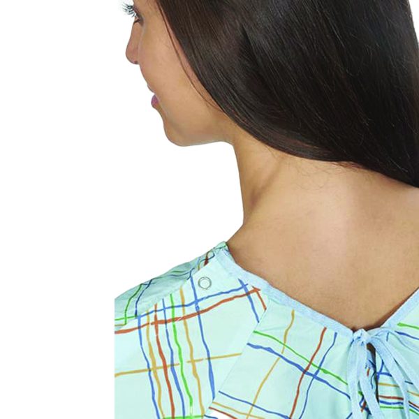 IV Gown with Snap Sleeve Closure - Image 2